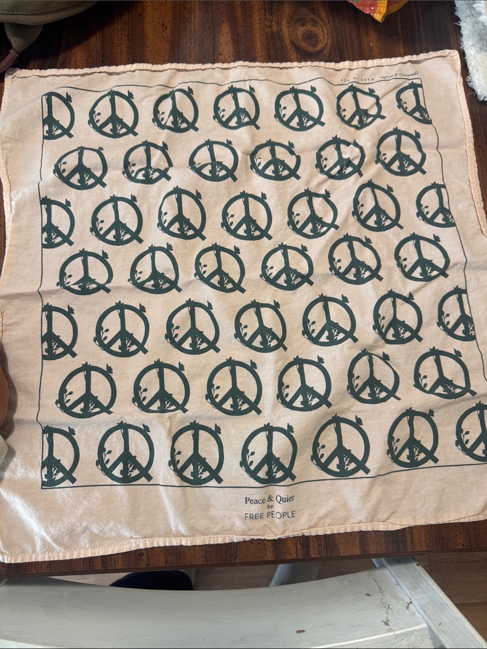 Free People Pink Museum of Peace and Quiet Bandana